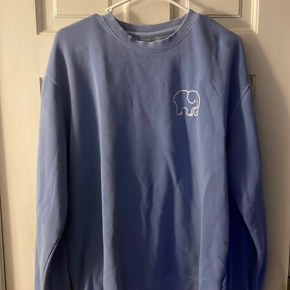 Powder blue ivory Ella crewneck